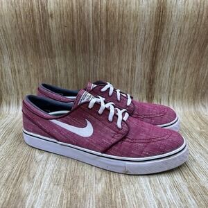 Nike Zoom Stefan Janoski‎ Men's Size 10 Canvas Skateboarding Shoes Sneakers Red